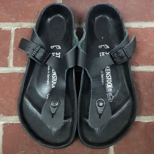 Black Birkenstock slip on